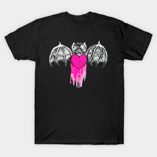 Bleeding Heart Bat T-Shirt